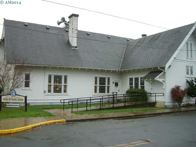 The United Methodist church in Amity, Oregon..